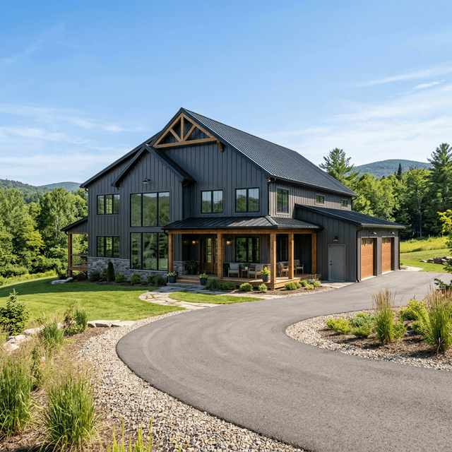 Pole barn barndominium in the United States